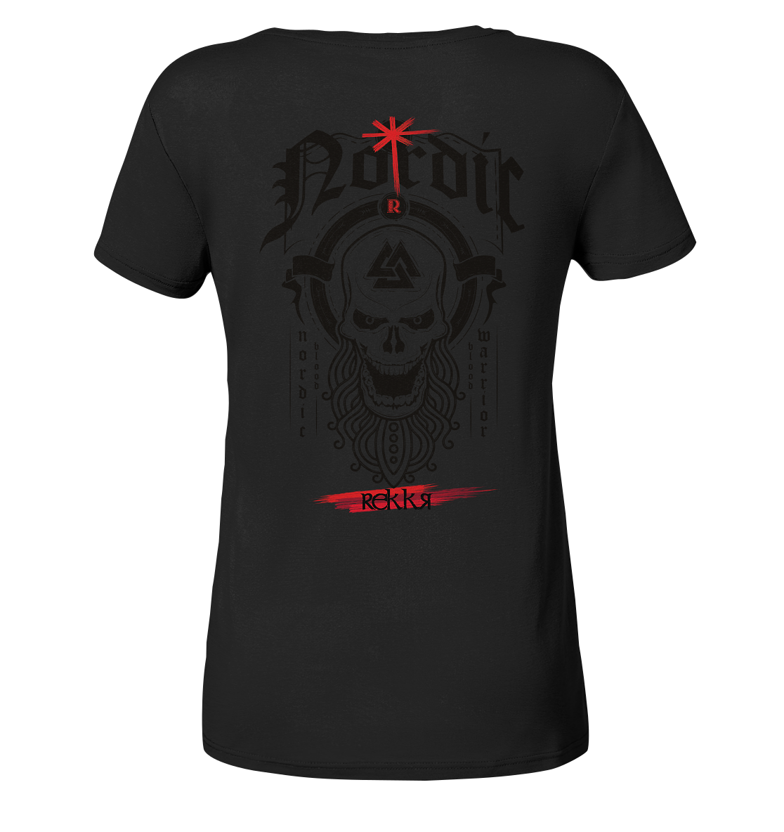 Nordric Skull - Ladies Organic Shirt - Rekkr-shop