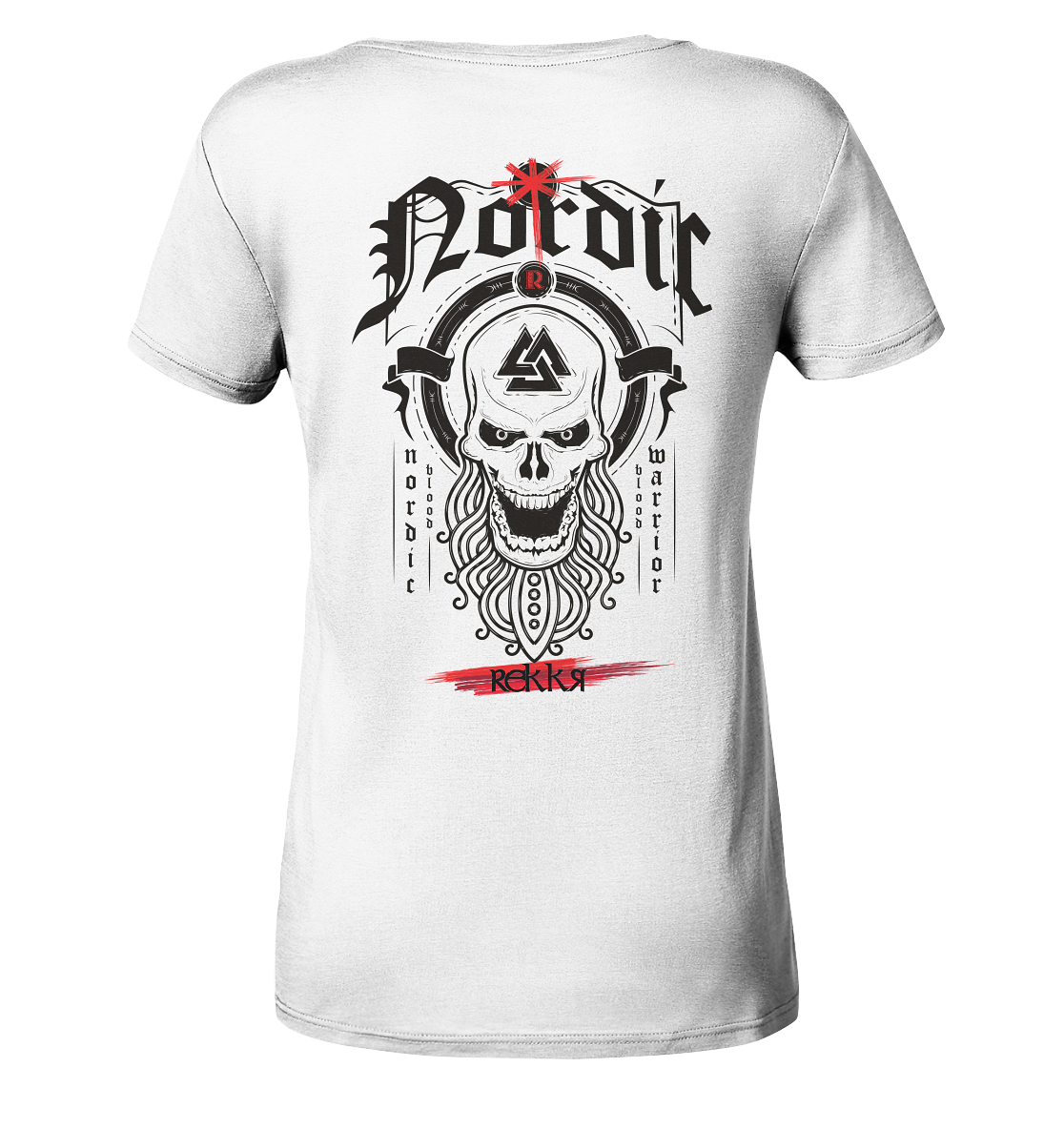 Nordric Skull - Ladies Organic Shirt - Rekkr-shop
