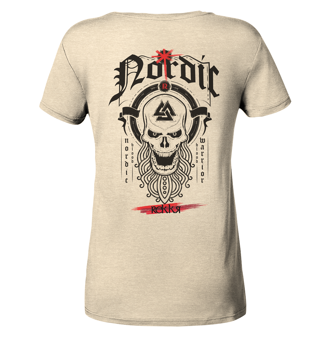 Nordric Skull - Ladies Organic Shirt - Rekkr-shop