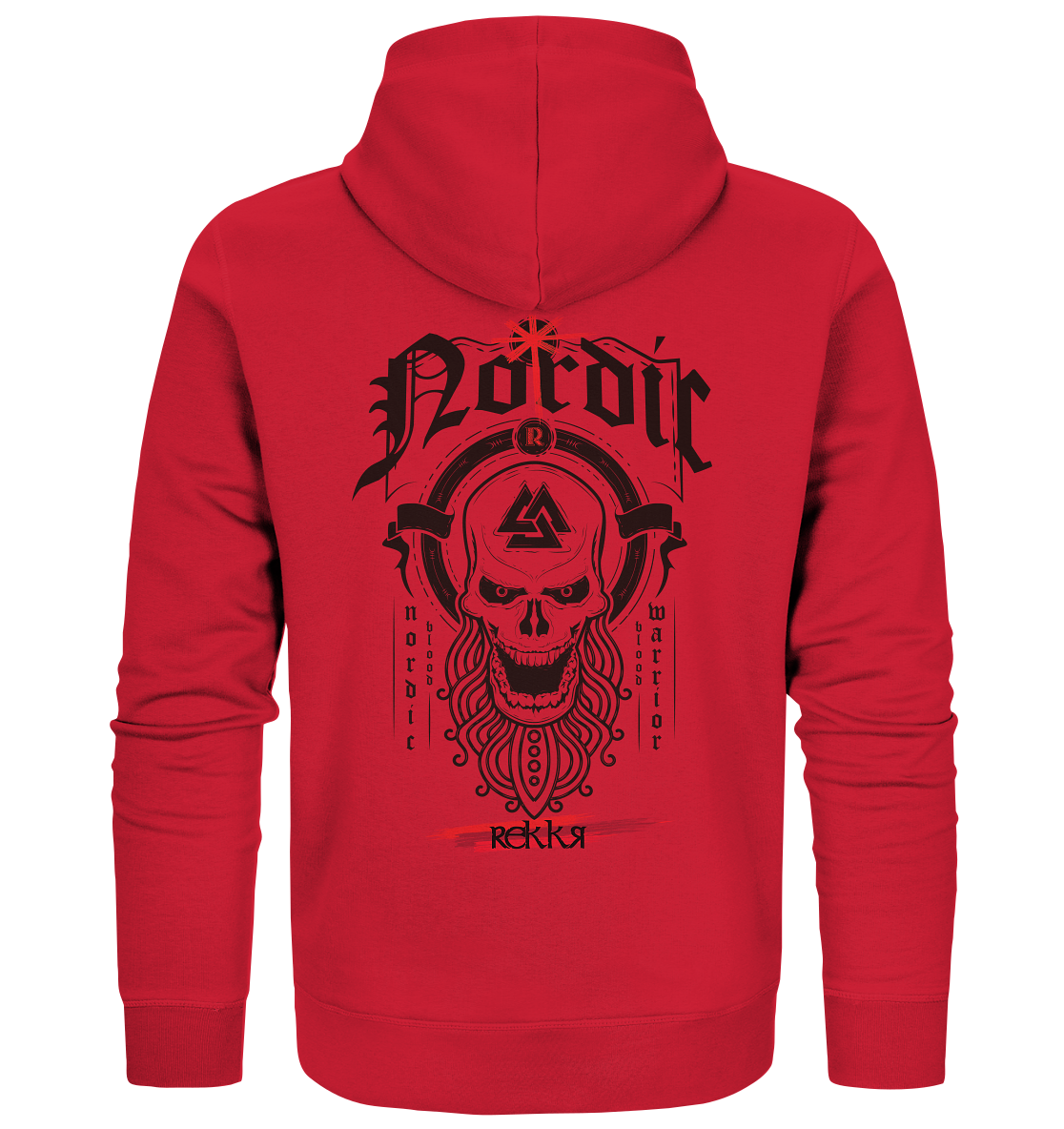 Nordric Skull - Organic Zipper - Rekkr-shop