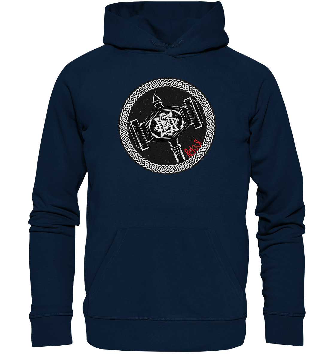 Thor Hammer - Organic Hoodie - Rekkr-shop