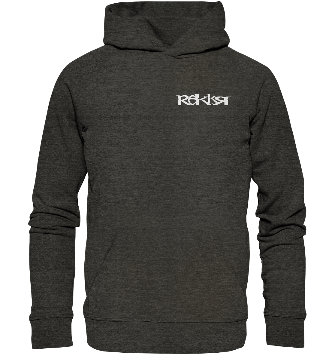 Hoodie Organic REKKR Logo White
