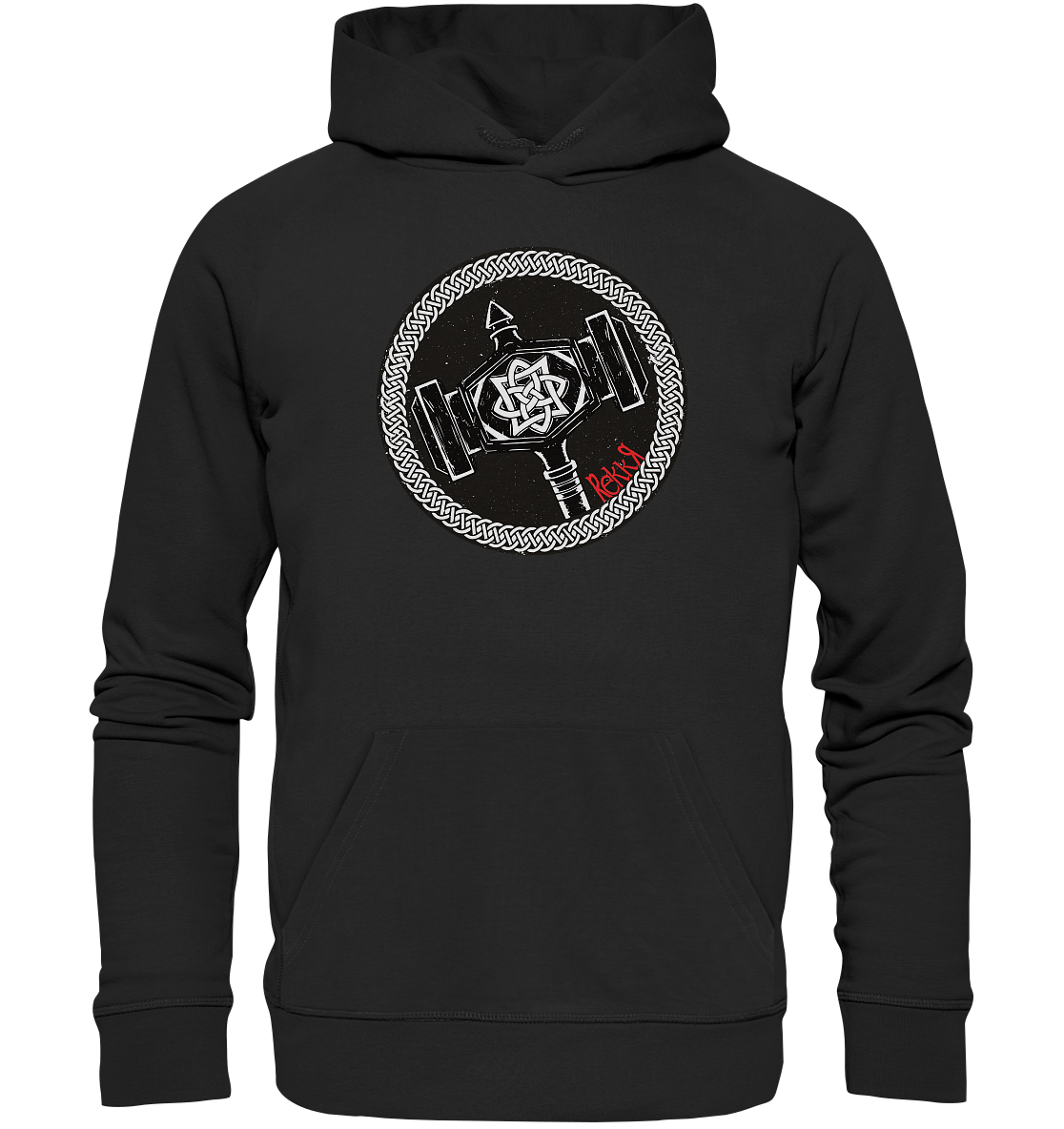 Thor Hammer - Organic Hoodie - Rekkr-shop