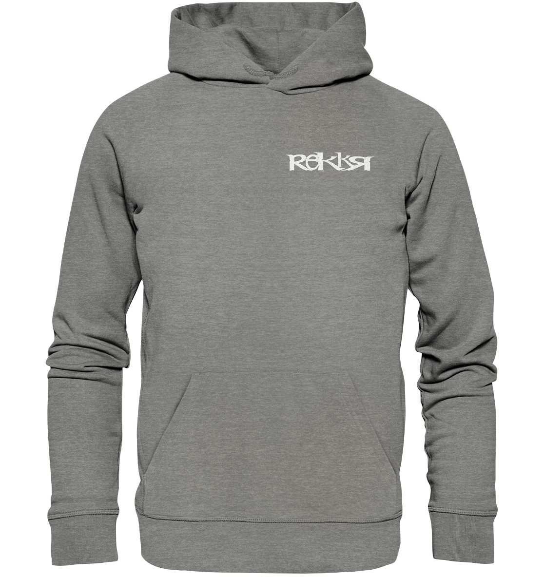 Hoodie Organic REKKR Logo White