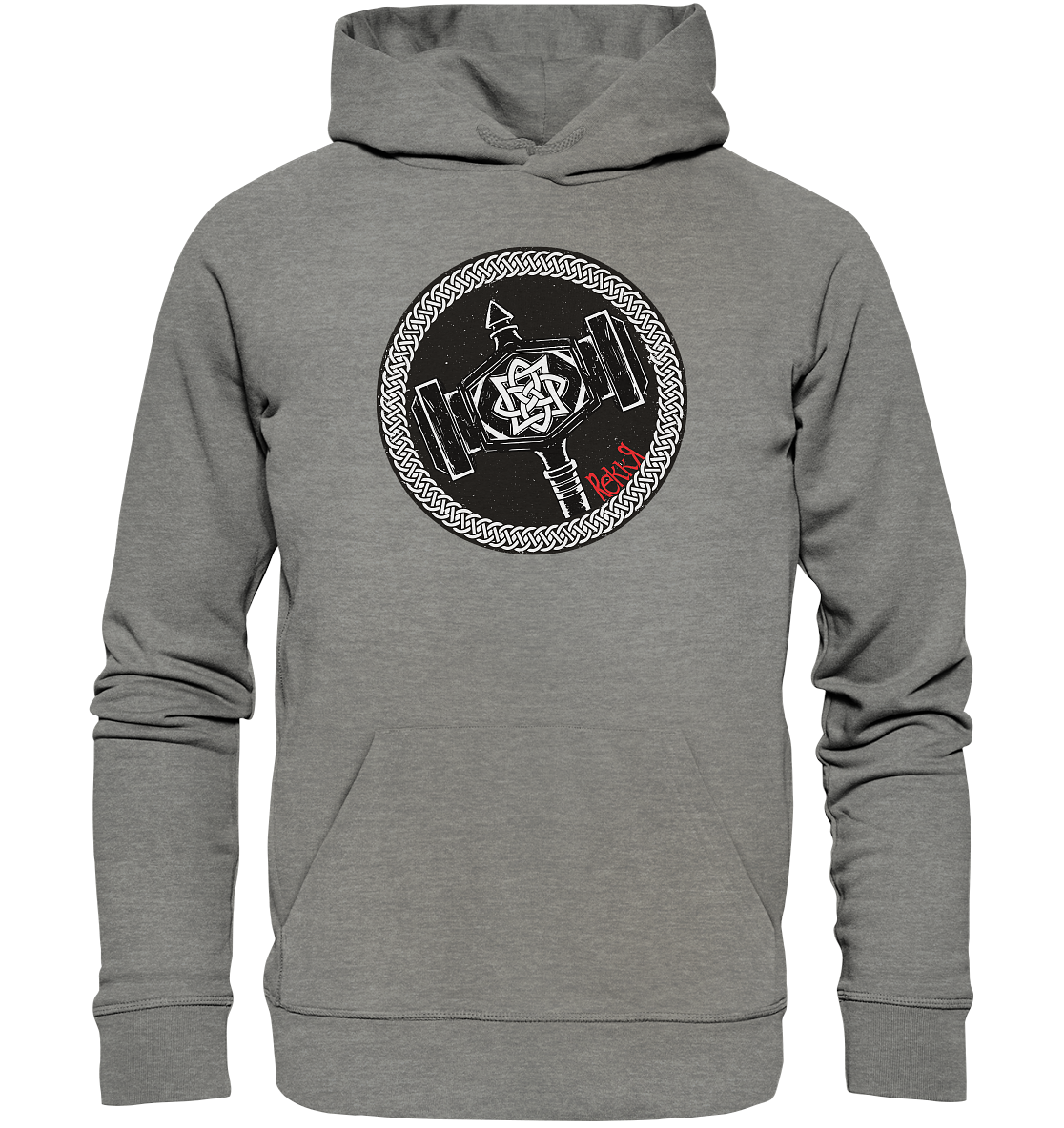 Thor Hammer - Organic Hoodie - Rekkr-shop