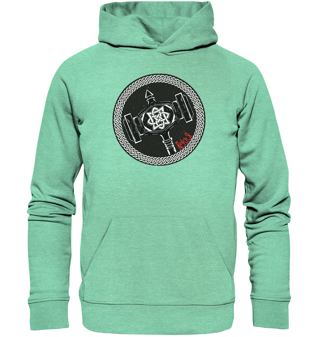 Thor Hammer - Organic Hoodie - Rekkr-shop