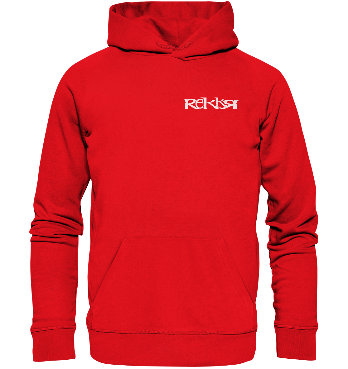 Hoodie Organic REKKR Logo White