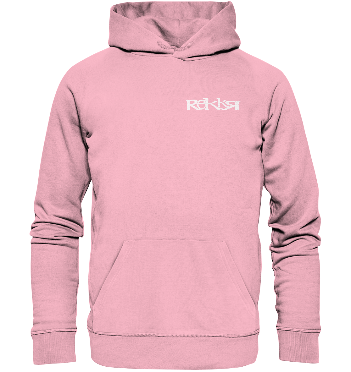 Hoodie Organic REKKR Logo White