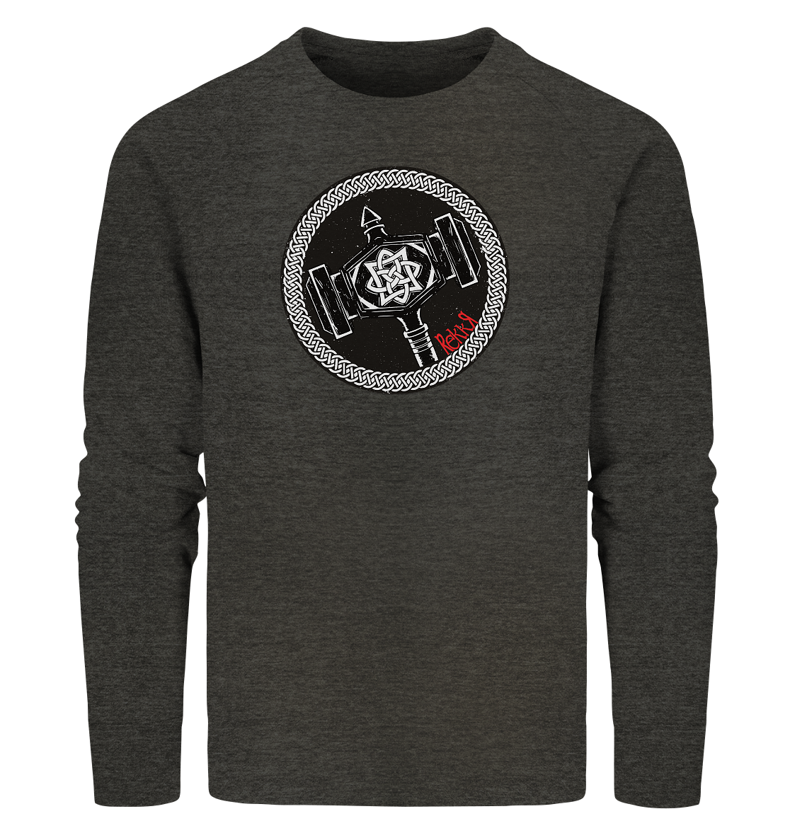 Thor Hammer - Organic Sweatshirt - Rekkr-shop