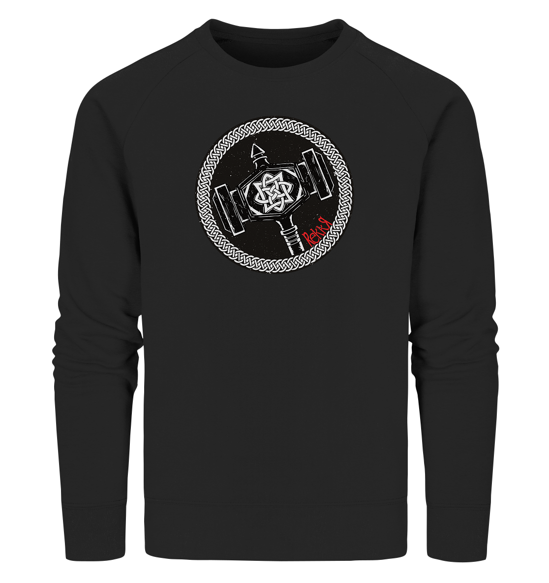 Thor Hammer - Organic Sweatshirt - Rekkr-shop