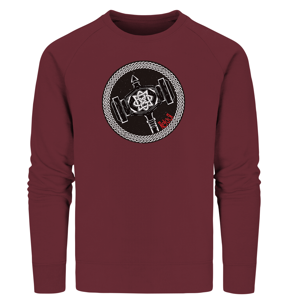 Thor Hammer - Organic Sweatshirt - Rekkr-shop