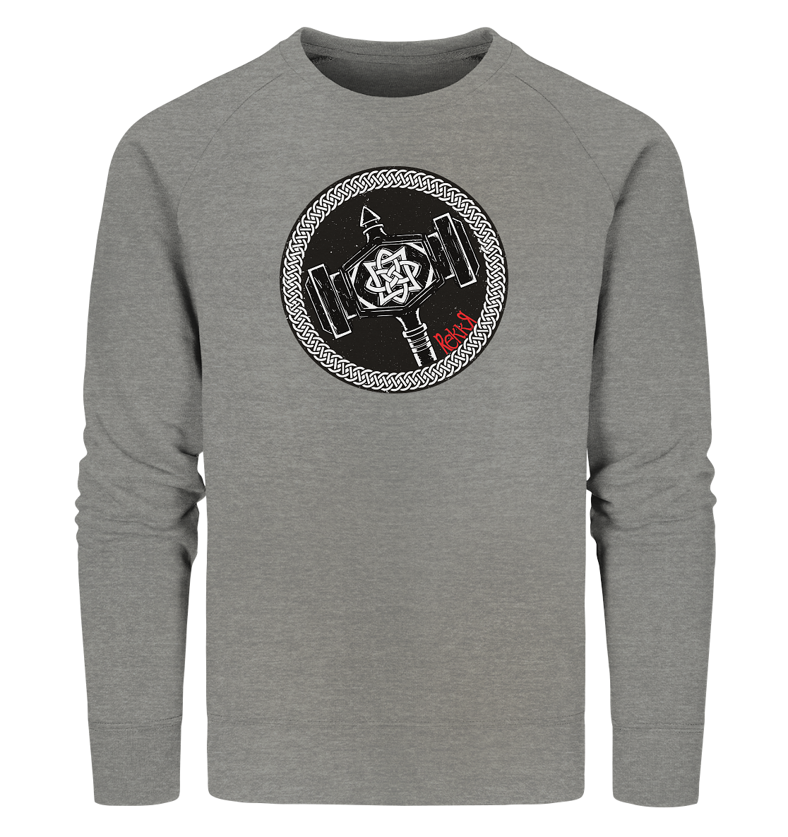 Thor Hammer - Organic Sweatshirt - Rekkr-shop