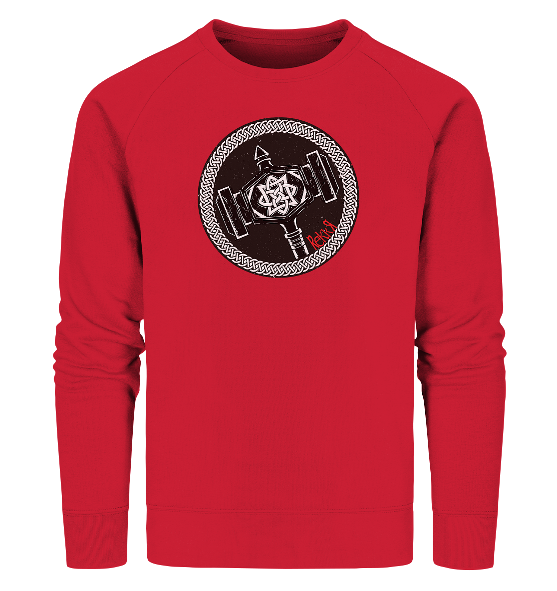 Thor Hammer - Organic Sweatshirt - Rekkr-shop