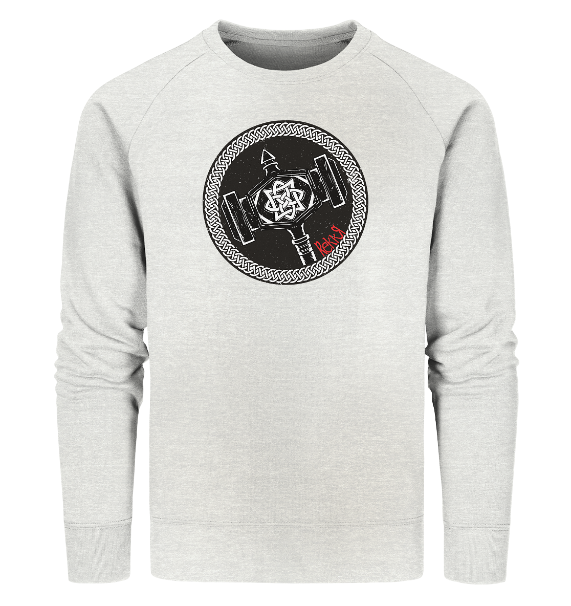 Thor Hammer - Organic Sweatshirt - Rekkr-shop