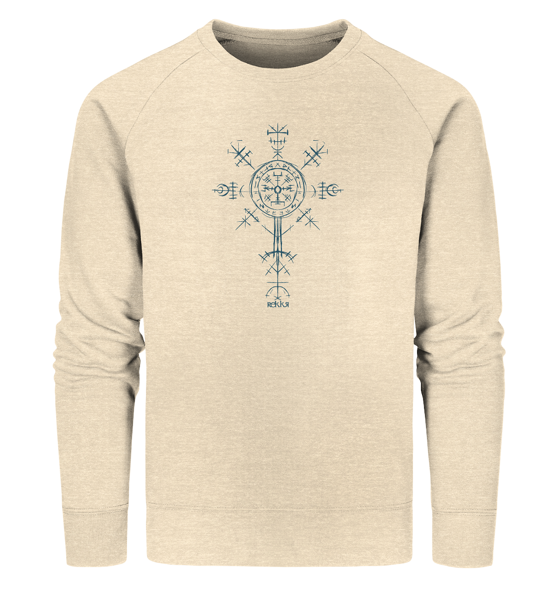 Ancient Norse Symbol - Organic Sweatshirt - Rekkr-shop
