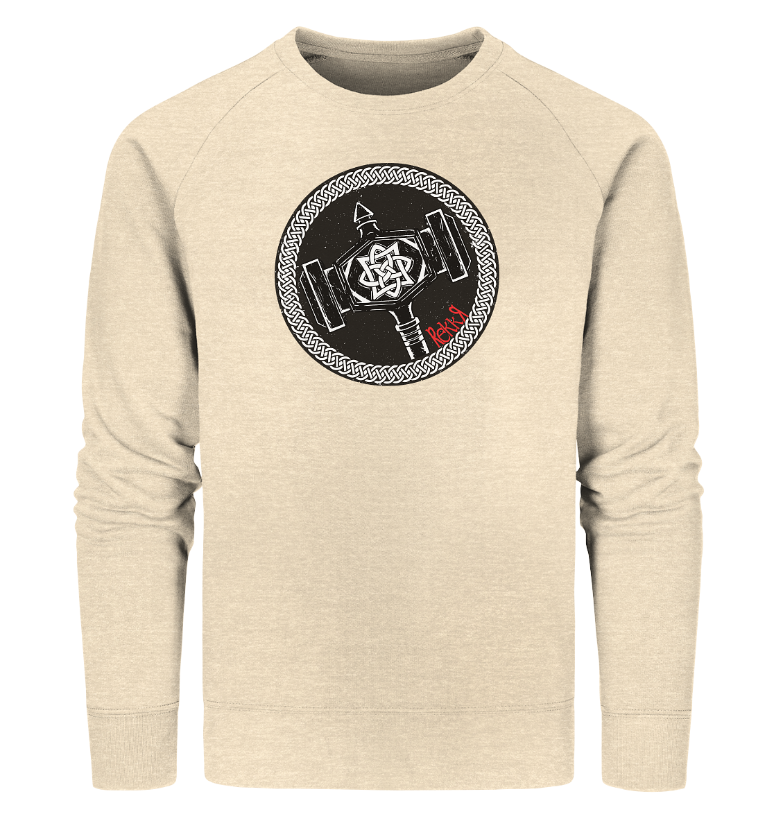 Thor Hammer - Organic Sweatshirt - Rekkr-shop