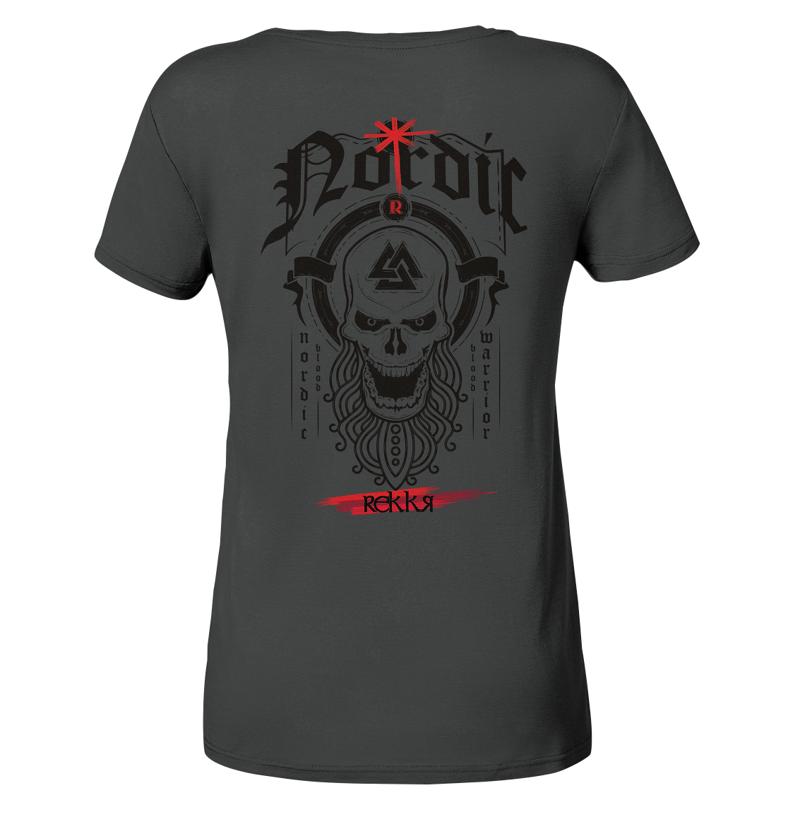 Nordric Skull  - Ladies Organic Shirt - Rekkr-shop