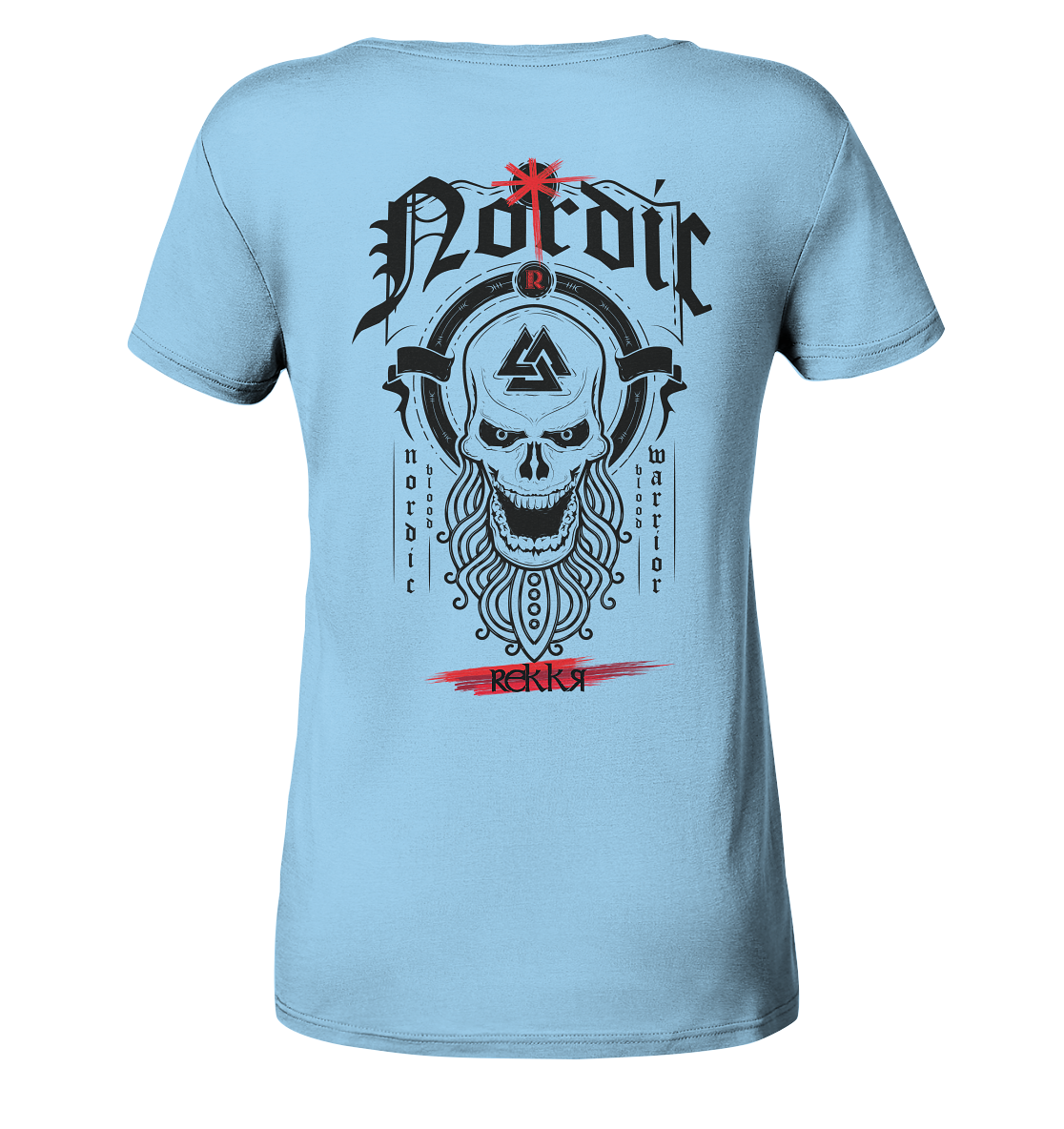 Nordric Skull  - Ladies Organic Shirt - Rekkr-shop