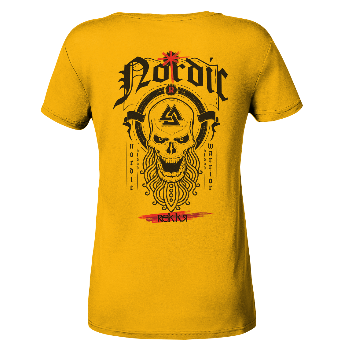 Nordric Skull  - Ladies Organic Shirt - Rekkr-shop