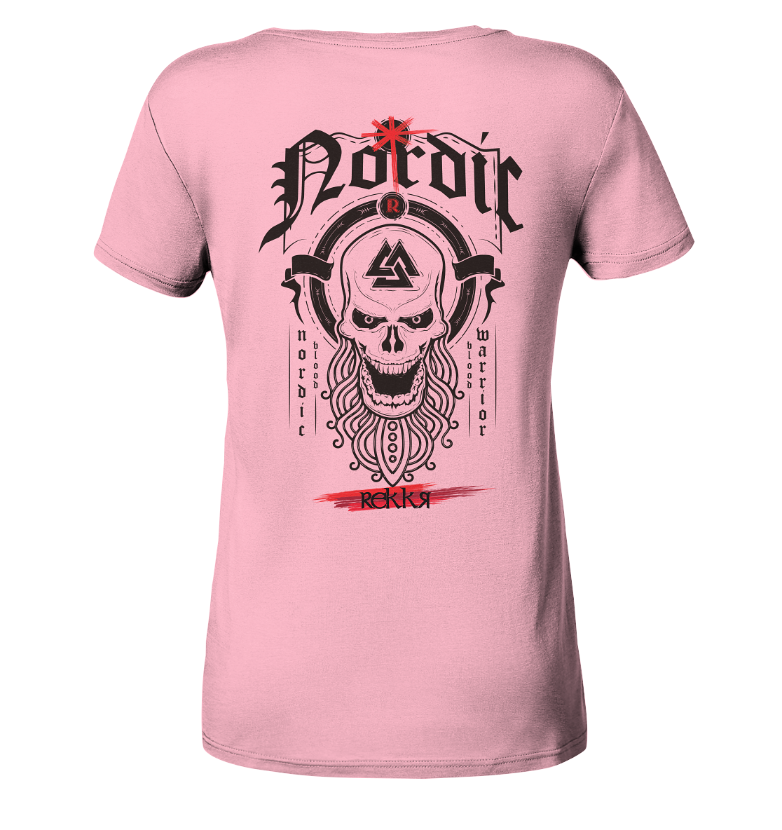 Nordric Skull  - Ladies Organic Shirt - Rekkr-shop