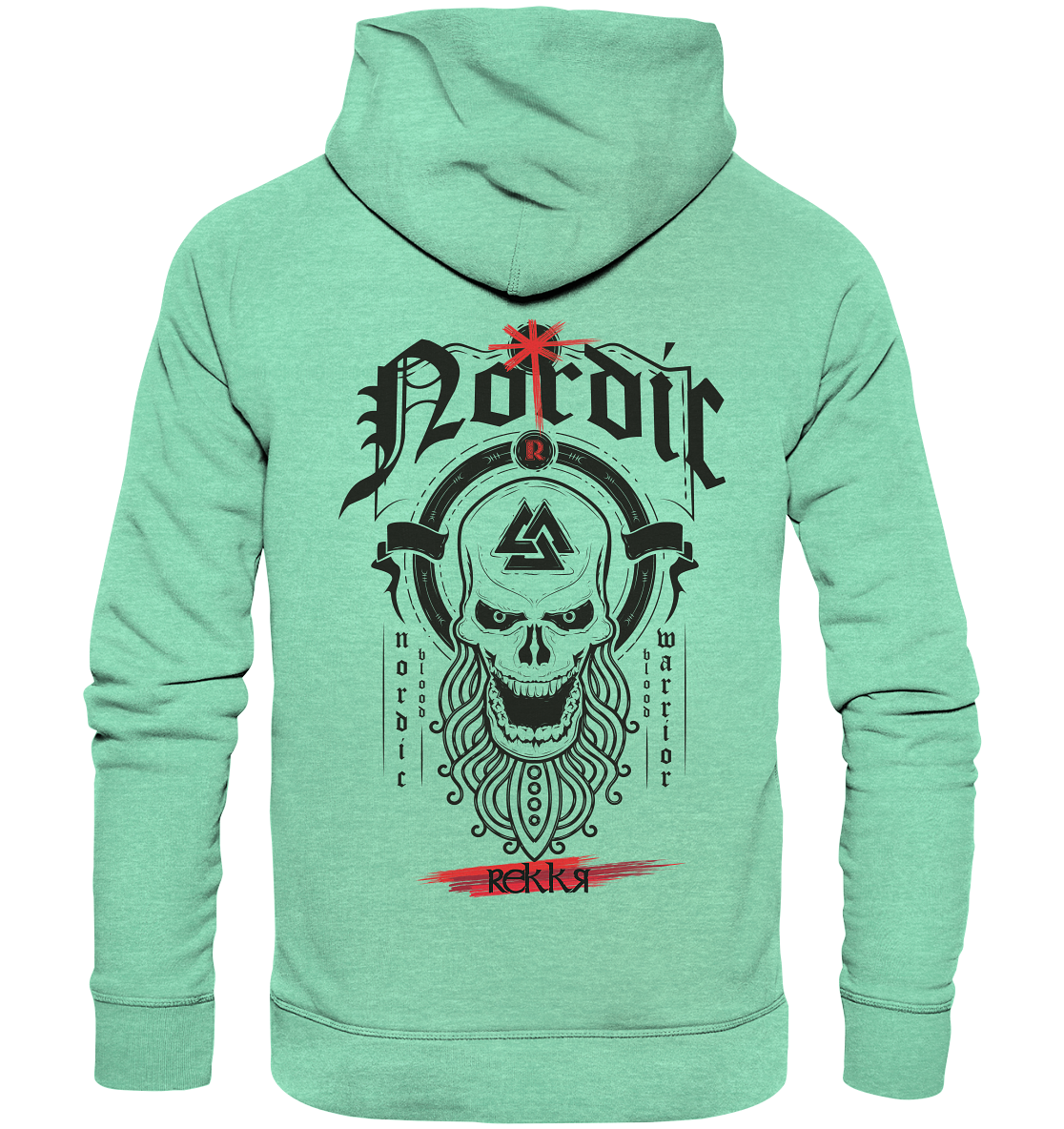 Nordric Skull  - Organic Hoodie - Rekkr-shop