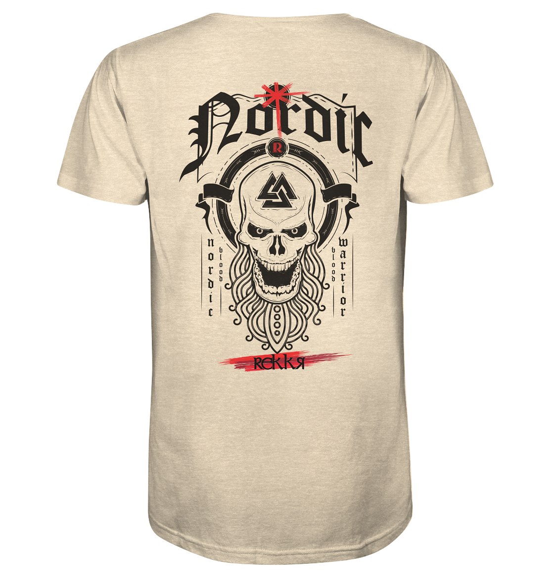 Nordric Skull  - Organic Shirt - Rekkr-shop