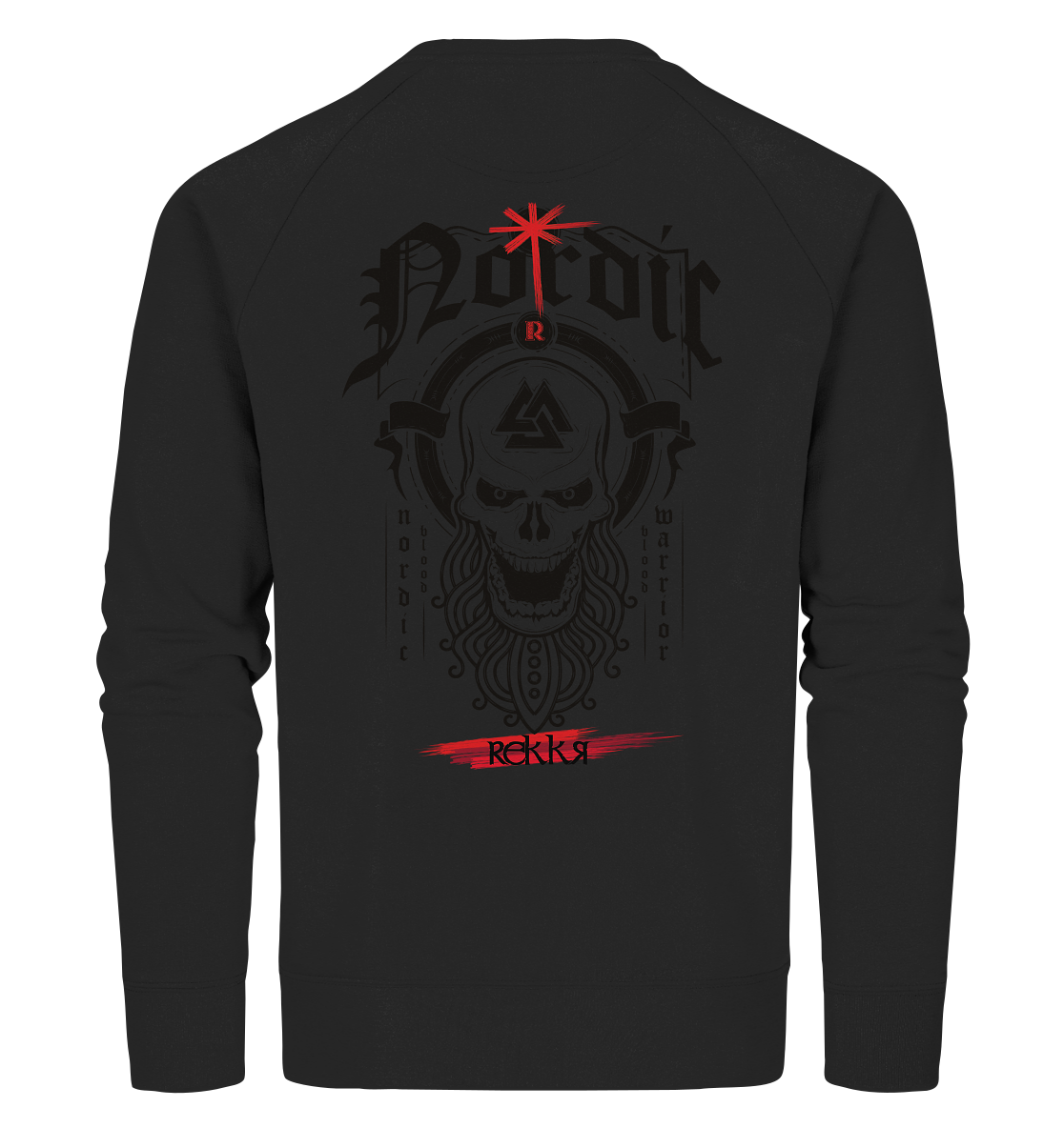 Nordric Skull  - Organic Sweatshirt - Rekkr-shop