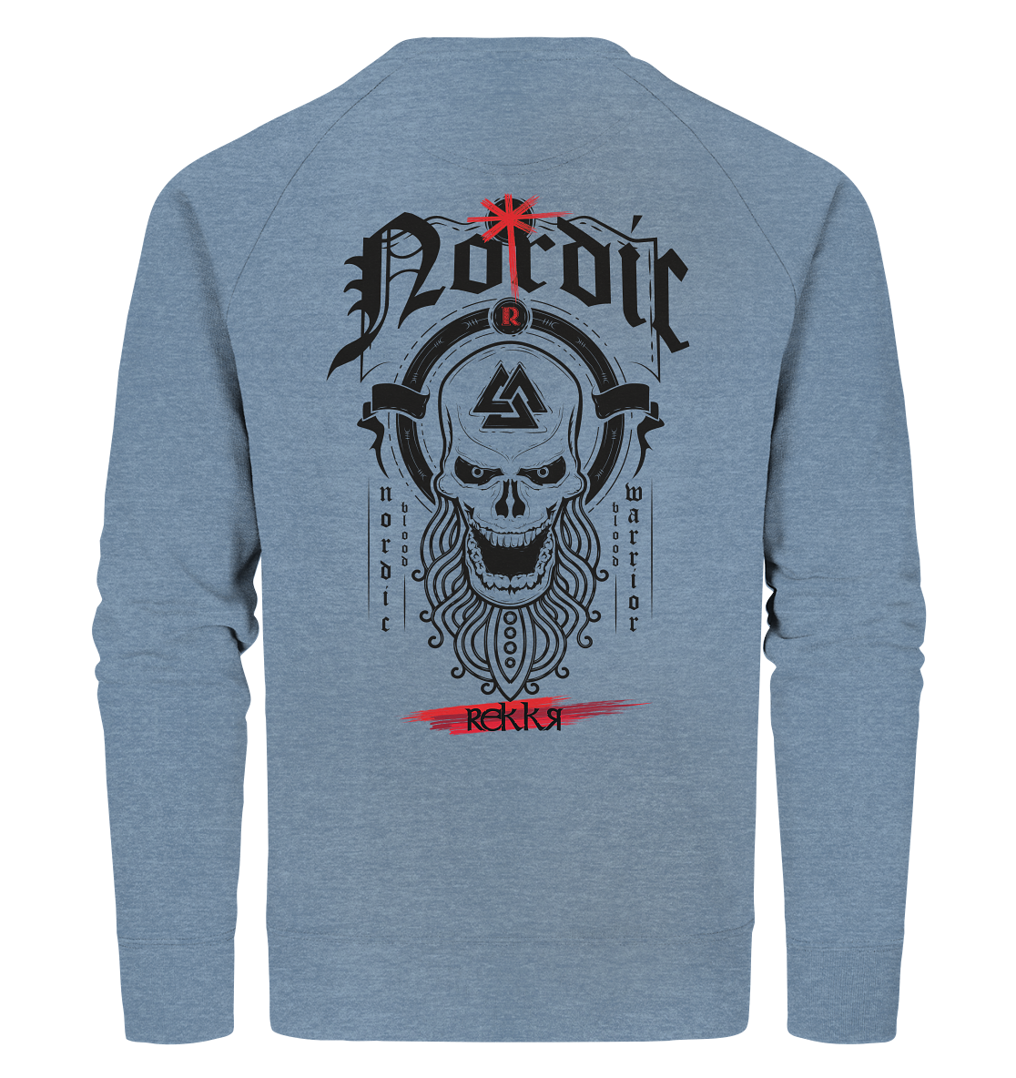 Nordric Skull  - Organic Sweatshirt - Rekkr-shop