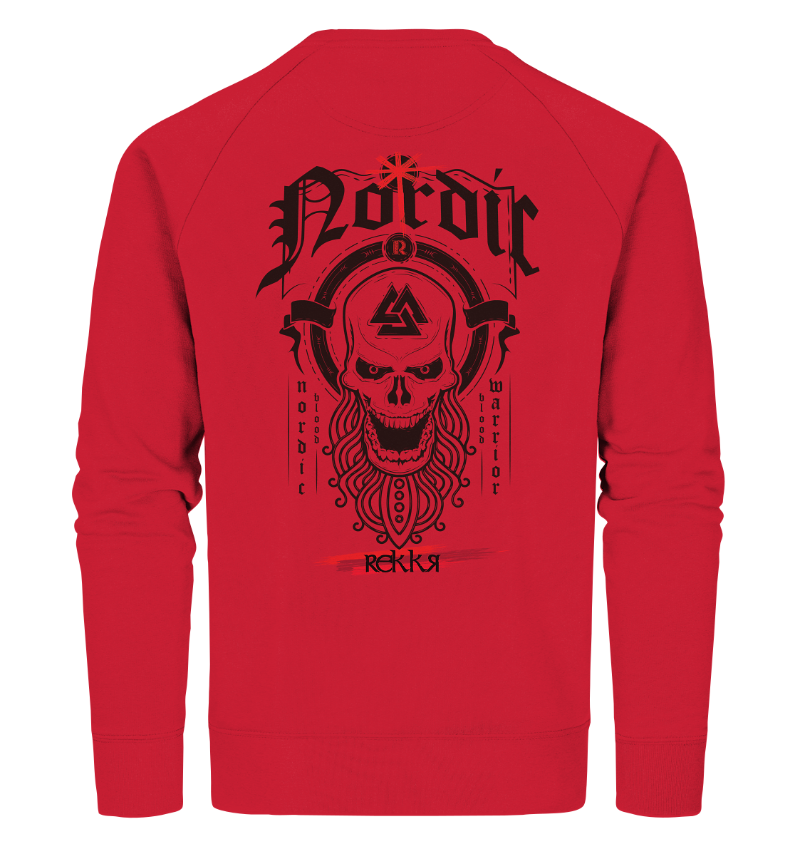 Nordric Skull  - Organic Sweatshirt - Rekkr-shop