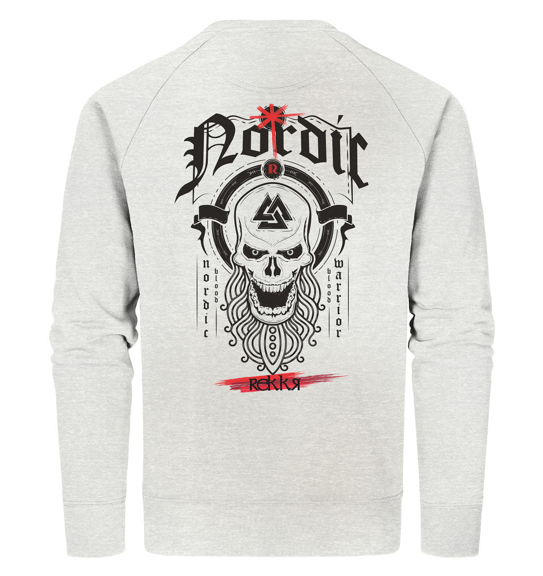 Nordric Skull  - Organic Sweatshirt - Rekkr-shop
