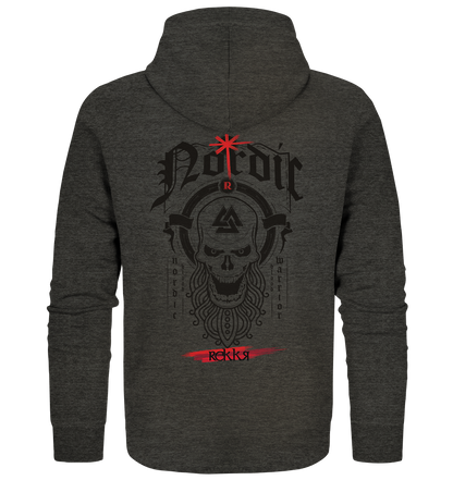 Nordric Skull  - Organic Zipper - Rekkr-shop