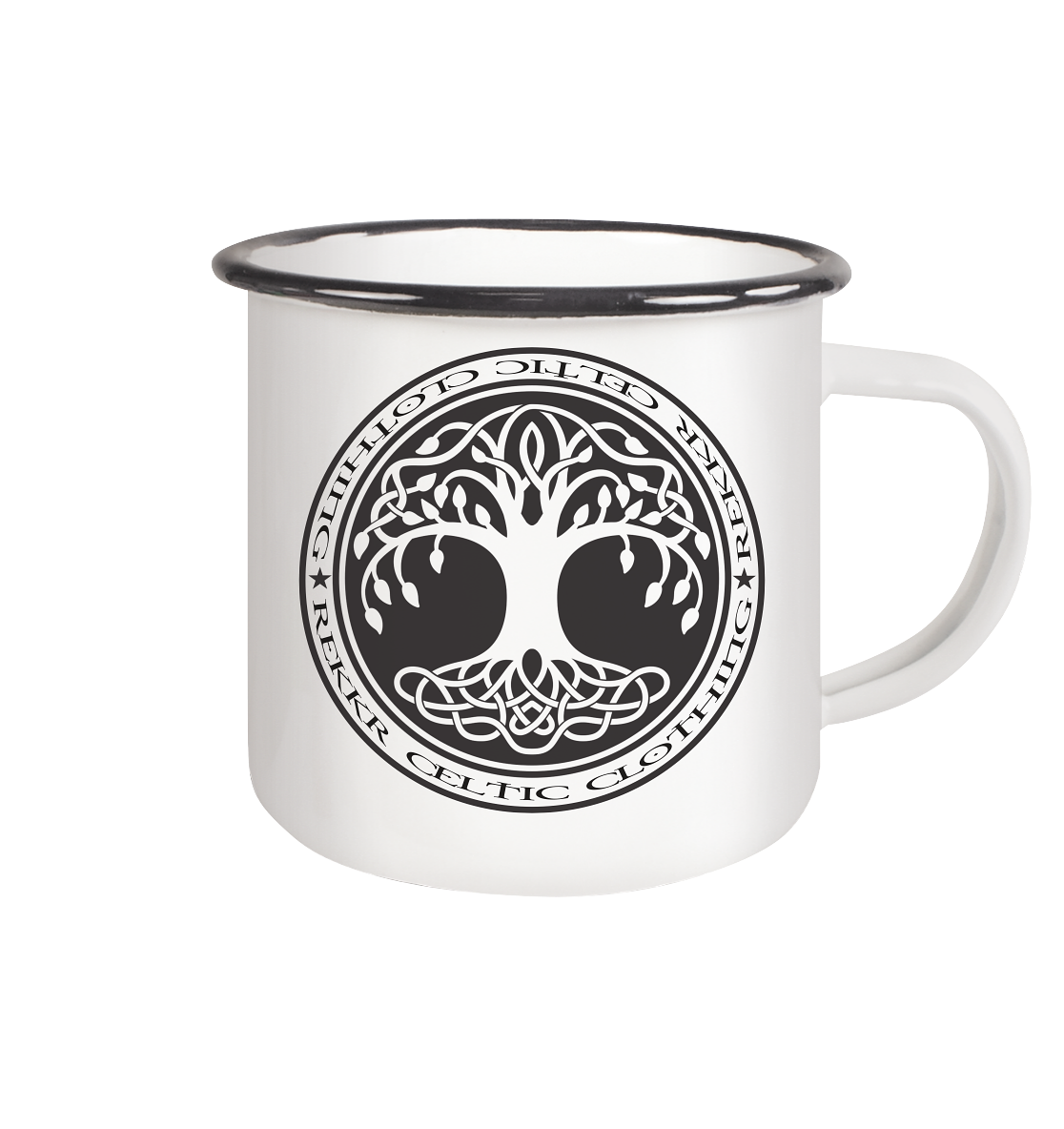 Tasse Emaille Tree of Life