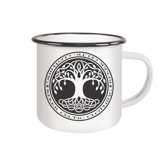 Tasse Emaille Tree of Life