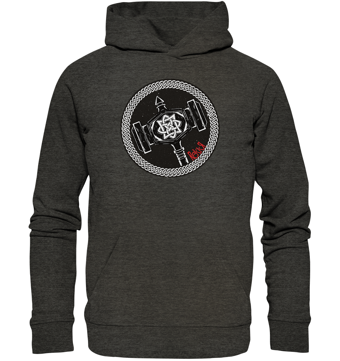 Thor Hammer - Organic Hoodie - Rekkr-shop