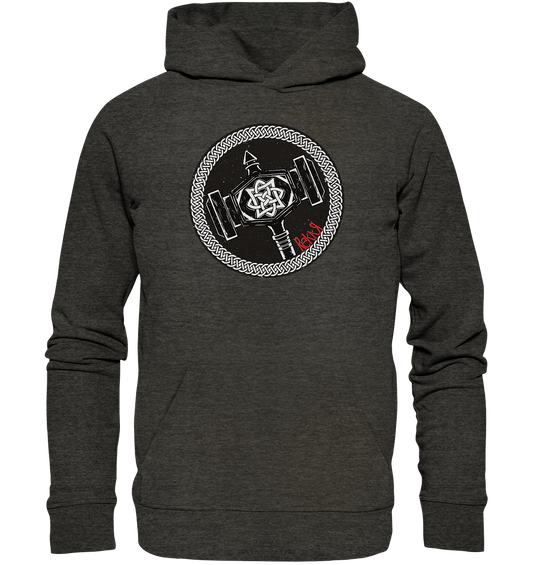Thor Hammer - Organic Hoodie - Rekkr-shop