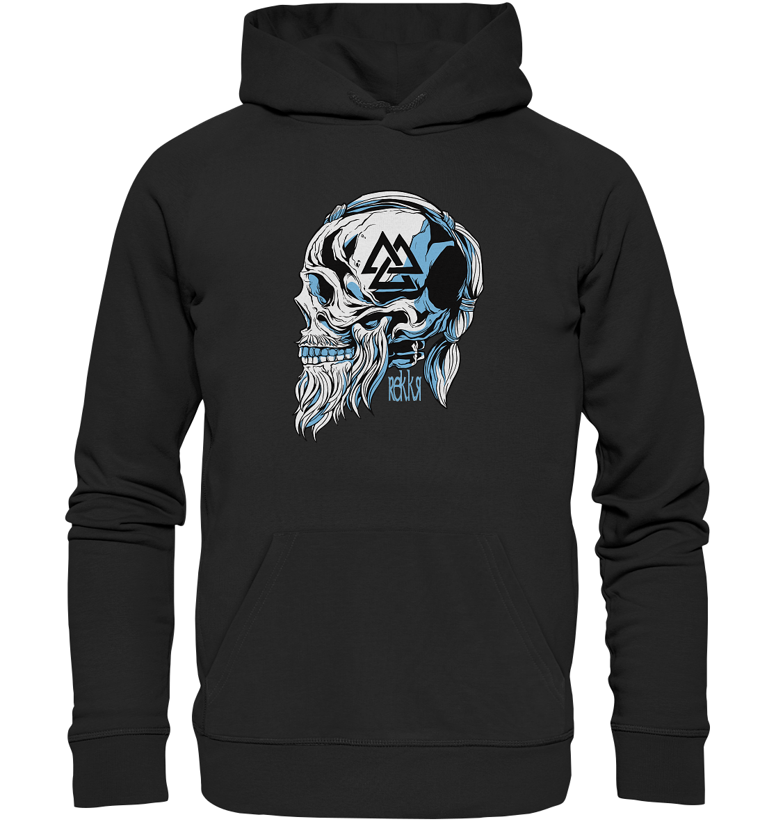 Viking Skull - Organic Hoodie - Rekkr-shop