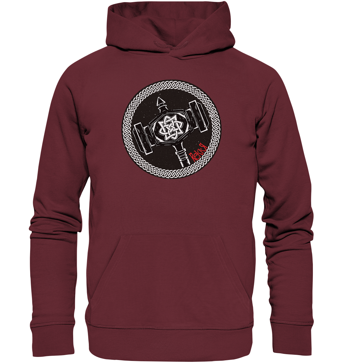Thor Hammer - Organic Hoodie - Rekkr-shop