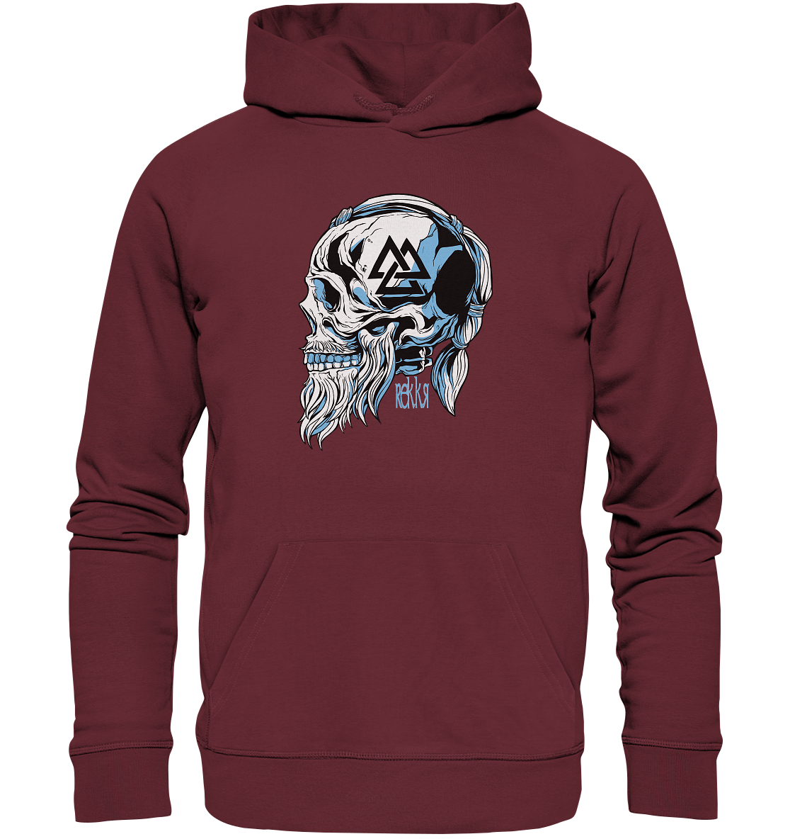 Viking Skull - Organic Hoodie - Rekkr-shop