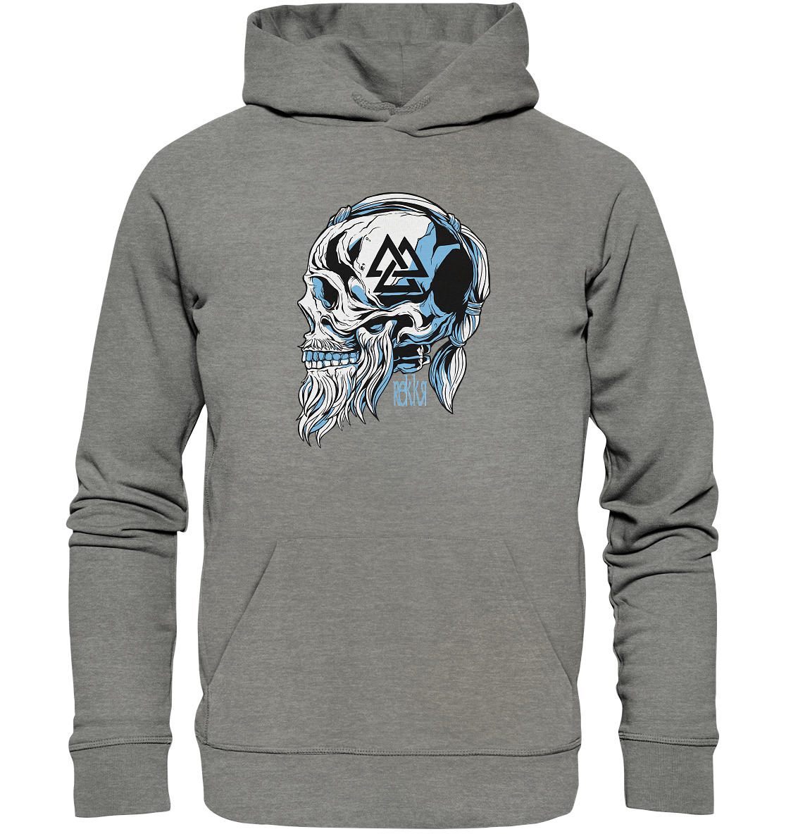 Viking Skull - Organic Hoodie - Rekkr-shop