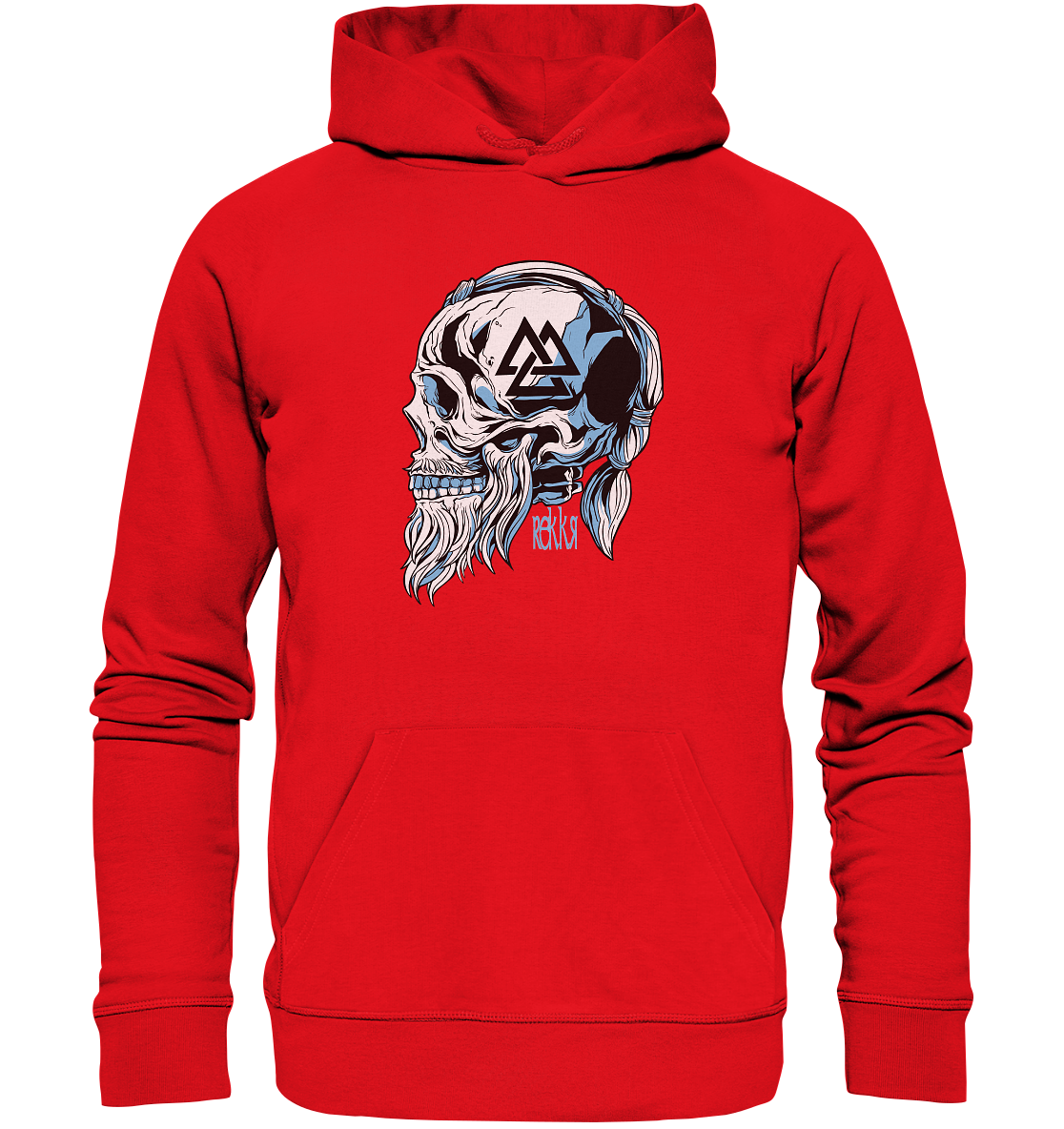 Viking Skull - Organic Hoodie - Rekkr-shop