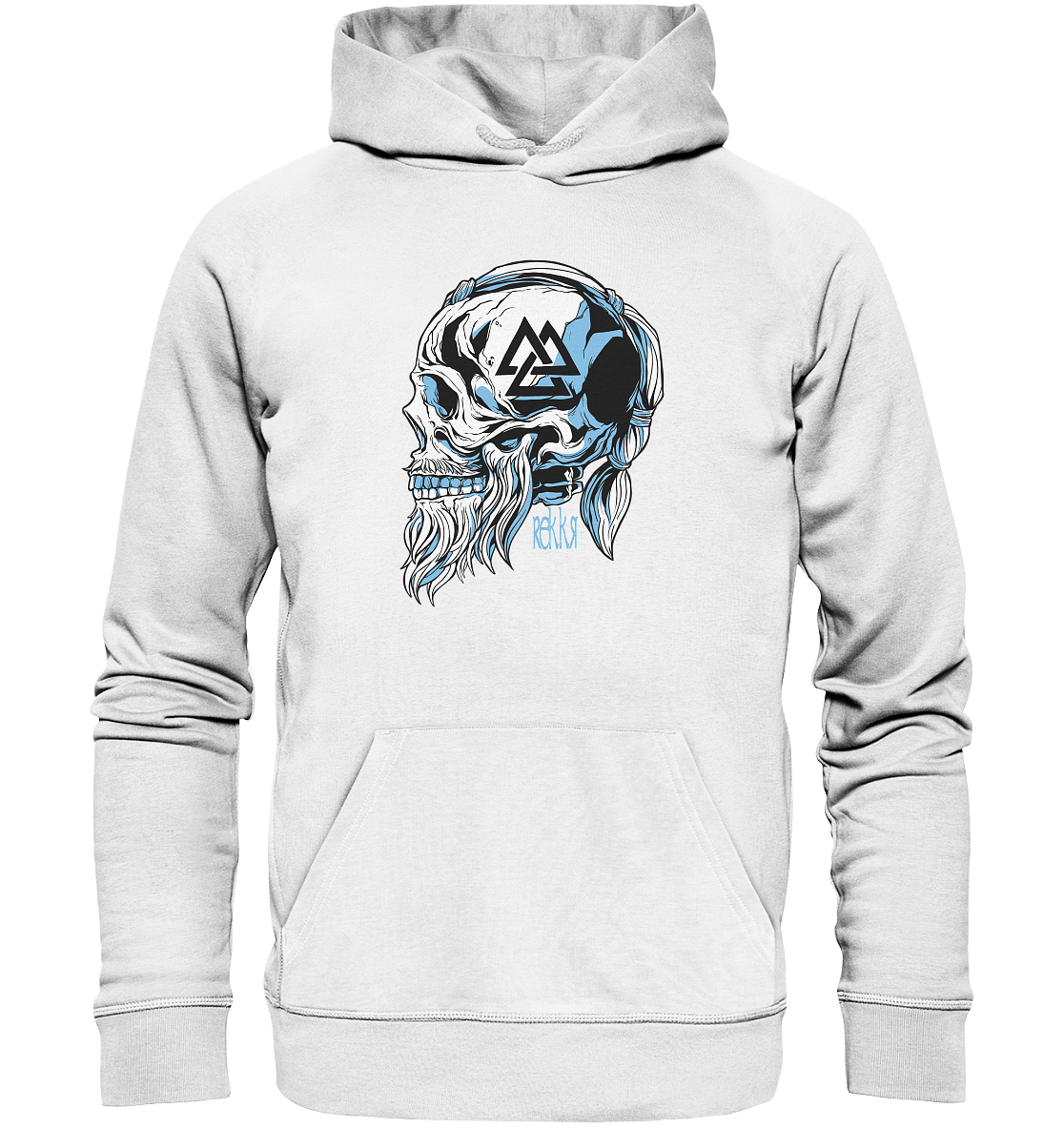 Viking Skull - Organic Hoodie - Rekkr-shop