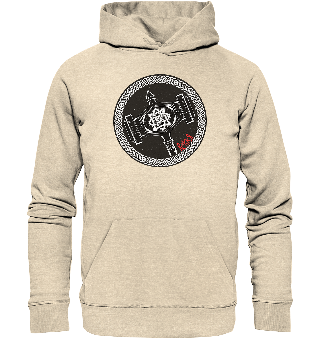 Thor Hammer - Organic Hoodie - Rekkr-shop