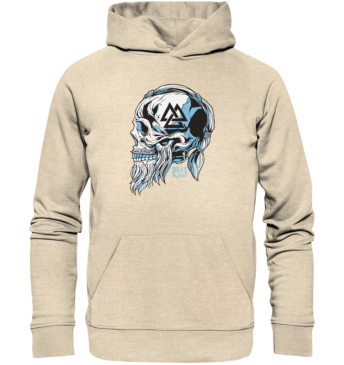 Viking Skull - Organic Hoodie - Rekkr-shop