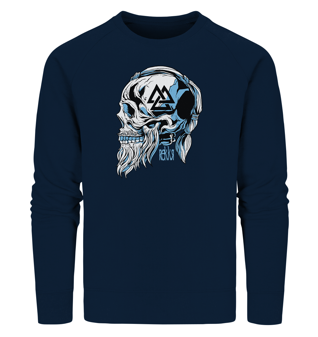 Viking Skull - Organic Sweatshirt - Rekkr-shop