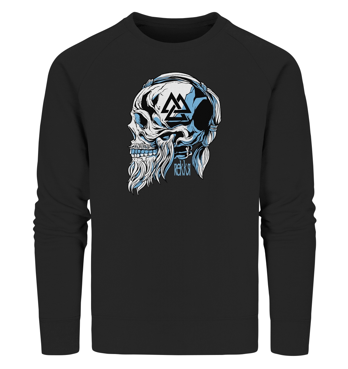 Viking Skull - Organic Sweatshirt - Rekkr-shop