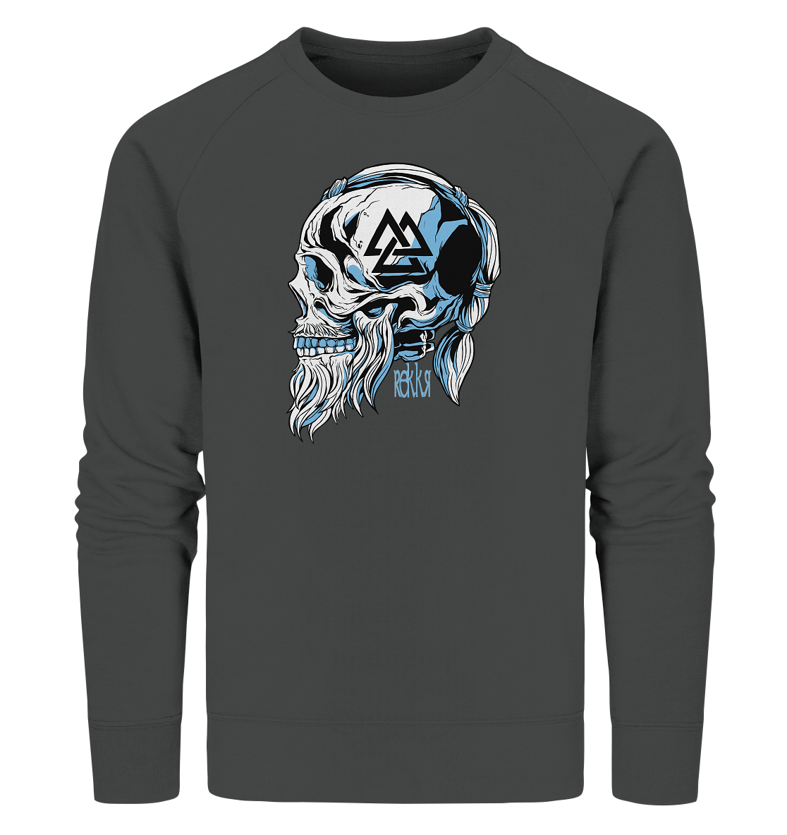 Viking Skull - Organic Sweatshirt - Rekkr-shop