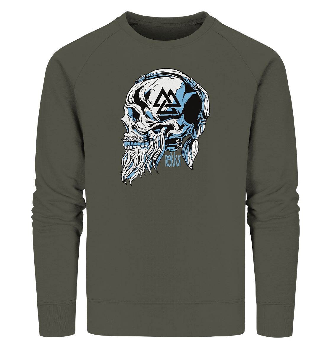 Viking Skull - Organic Sweatshirt - Rekkr-shop