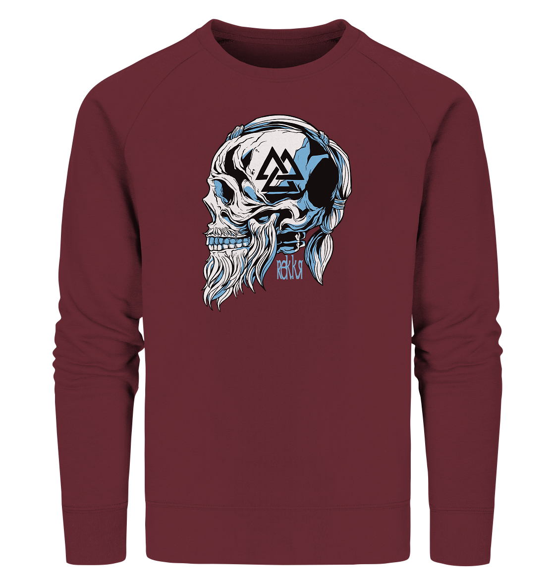 Viking Skull - Organic Sweatshirt - Rekkr-shop