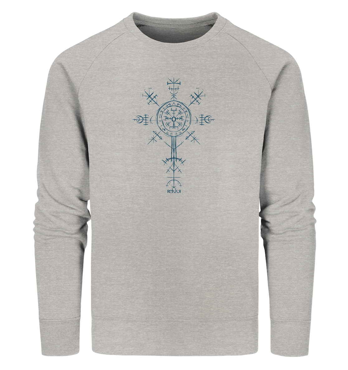 Ancient Norse Symbol - Organic Sweatshirt - Rekkr-shop