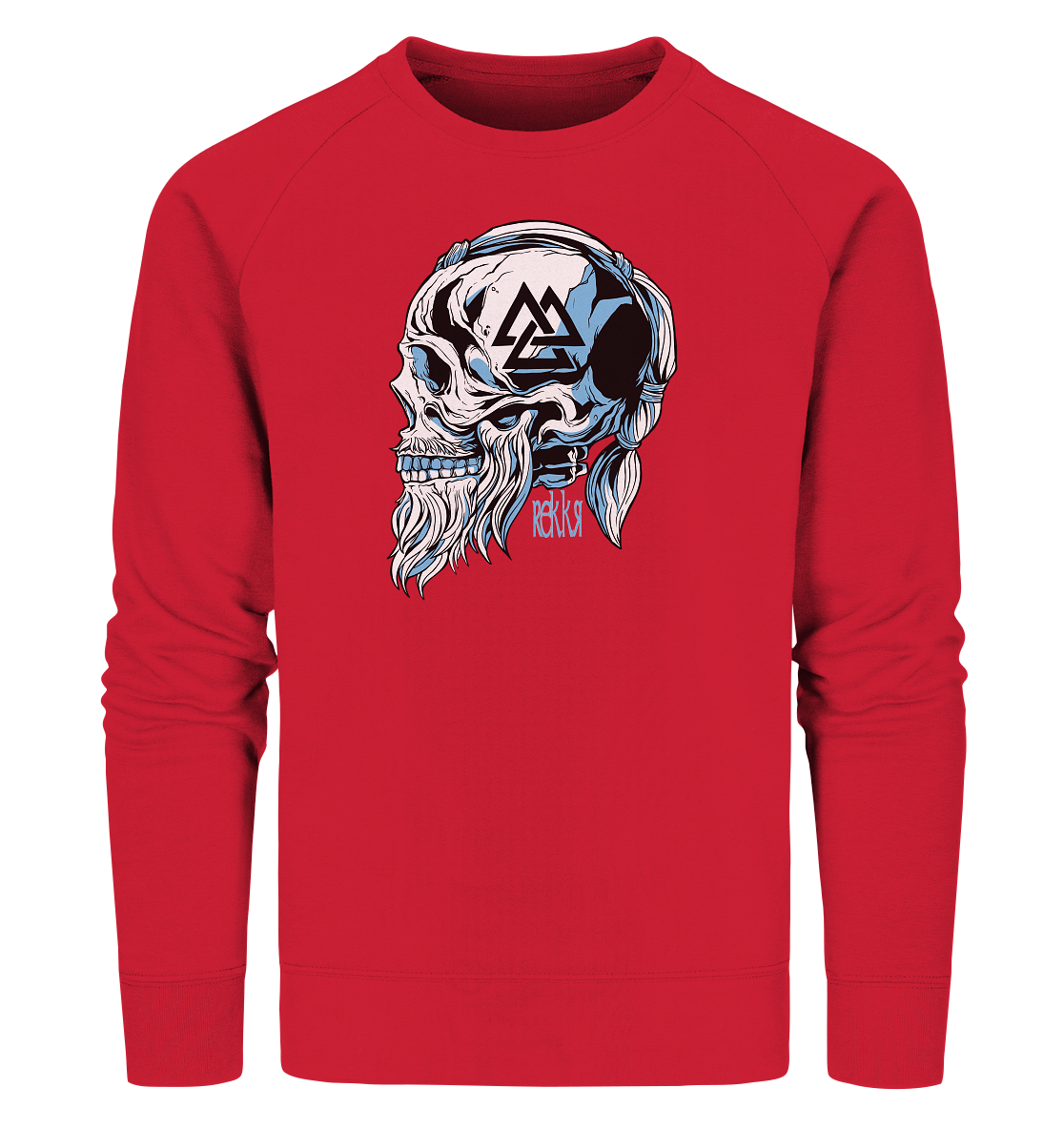 Viking Skull - Organic Sweatshirt - Rekkr-shop